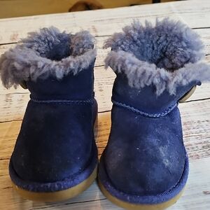 UGG TODDLER GIRL PURPLE BOOTS SIZE 7 EUC